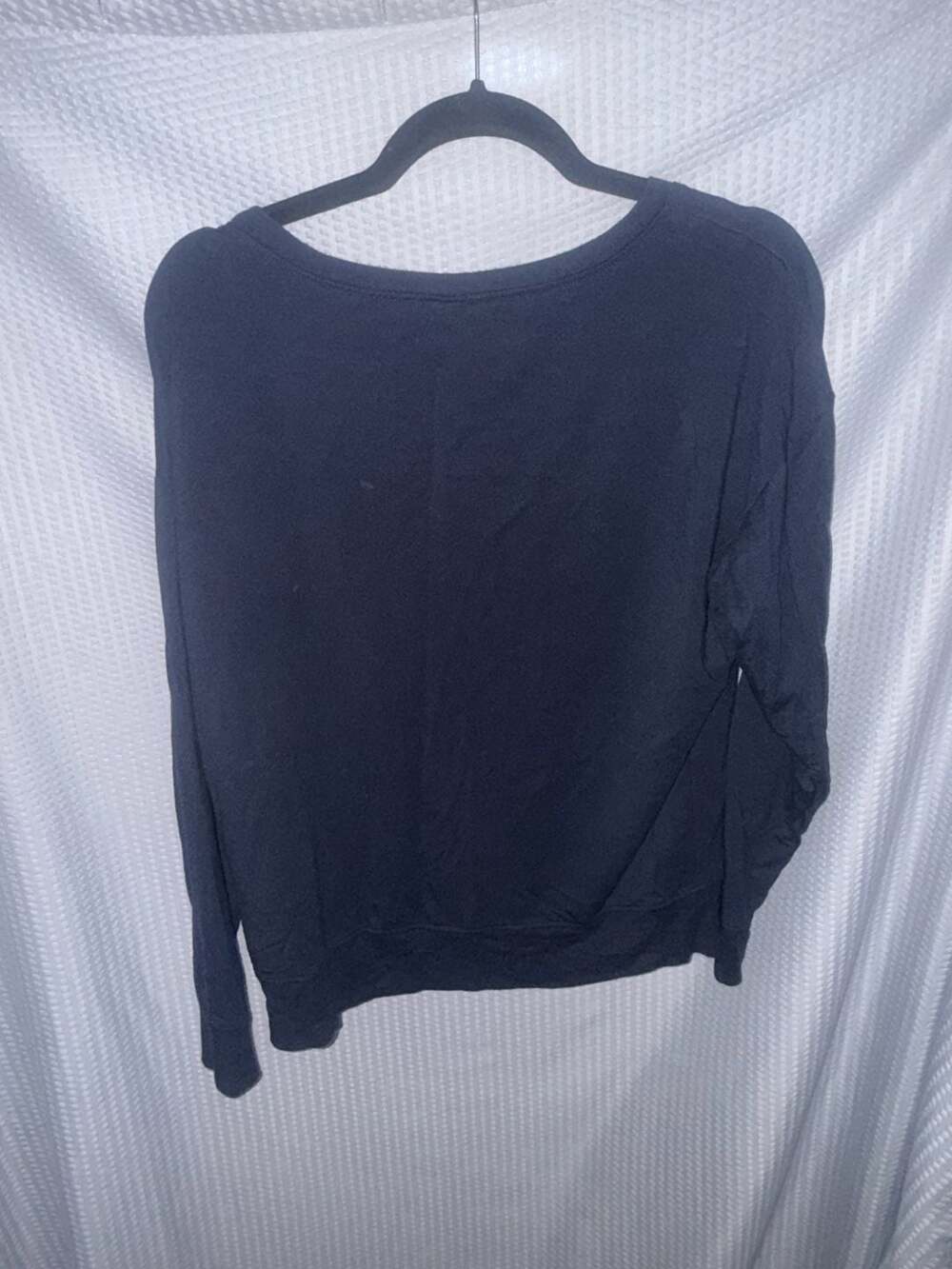 Glyder Navy Blue Long Sleeve Scoop Neck Sweatshirt Size M - Picture 2 of 3